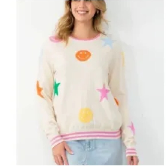 THML Happy All Over Sweater - Picture 1 of 5